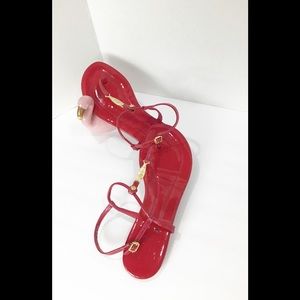 Tory Burch  Patent Leather Fish Sandals SZ8.5M